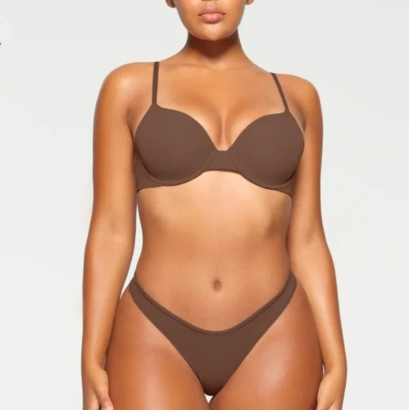 SKIMS Fits Everybody T-Shirt Bra in Jasper, Size 44D. NWT - Picture 3 of 9
